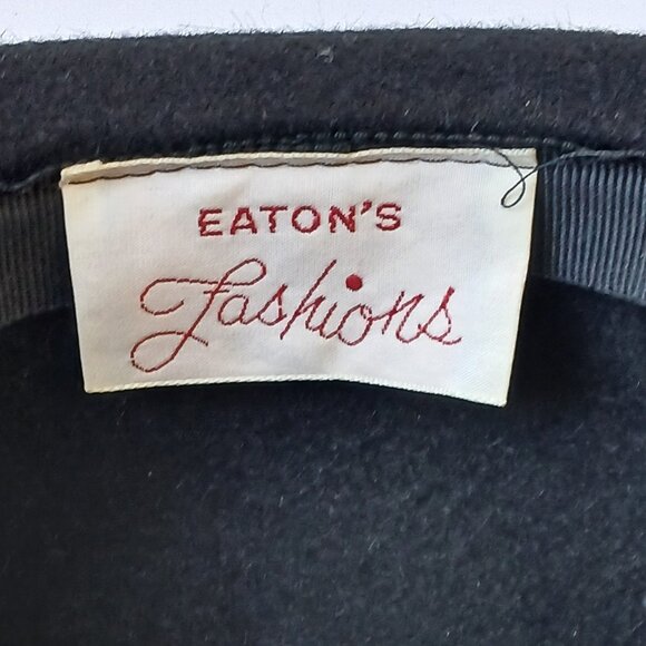 Black Wool Floppy Brimmed Fedora Hat Classy - Picture 6 of 8